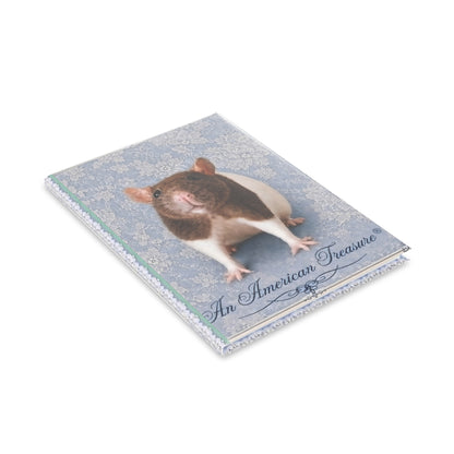 RattaCutie Couture Limited Edition  Photo Hardcover Notebook — "An American Treasure" Puffy-Cover Journal