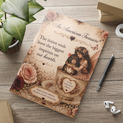 RattaCutie Couture Limited Edition Hardcover Notebook — "An American Treasure" Fairy Memory Journal (Puffy Cover)