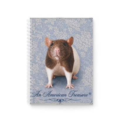 RattaCutie Couture Limited Edition  Photo Spiral Notebook — "An American Treasure" Vintage Blue Journal
