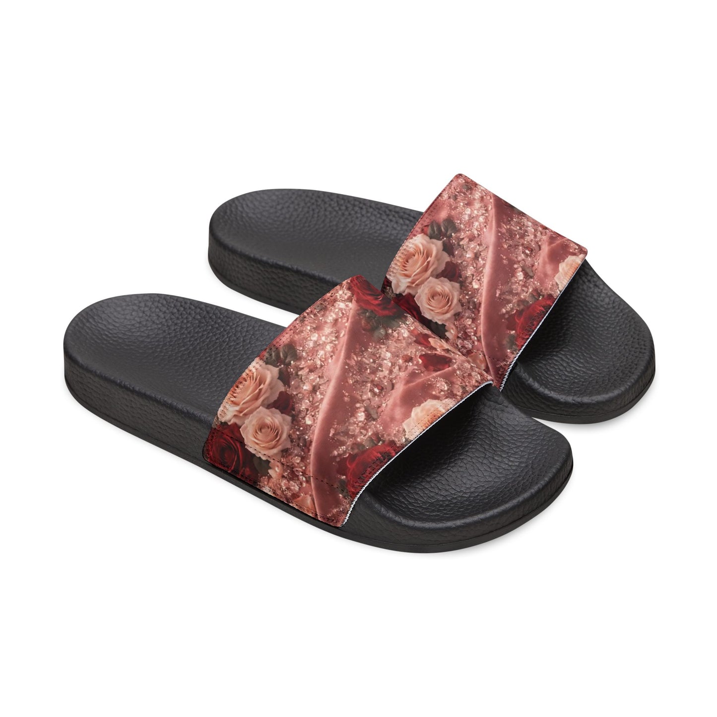 The Velvet Rose Slide Sandals — Women's Removable-Strap Pool Slides
