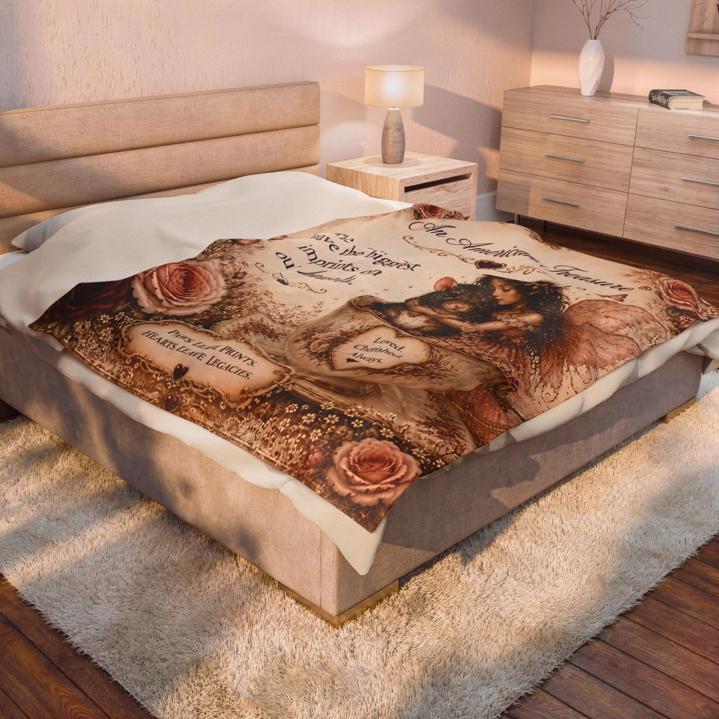 RattaCutie Couture Limited Edition Velveteen Blanket – "The tiniest souls leave the biggest imprints on our hearts"
