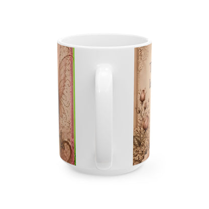 RattaCutie Couture Limited Edition Sentimental Girl & Mouse Ceramic Mug — "Kindest souls leave the biggest paw prints on our hearts"