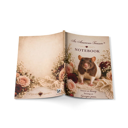 RattaCutie Couture Limited Edition Vintage Floral Notebook — "An American Treasure" A5 Softcover Journal