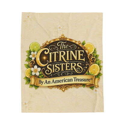 Citrine Sisters Velveteen Plush Blanket — Limited Edition Design One Series One
