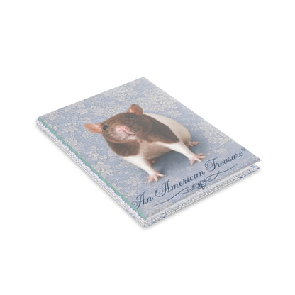RattaCutie Couture Limited Edition  Photo Hardcover Notebook — "An American Treasure" Puffy-Cover Journal