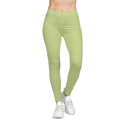 The Citrine Sisters Lime Green Women's Casual Leggings — Comfortable Everyday Activewear Limited Edition Series One Design One