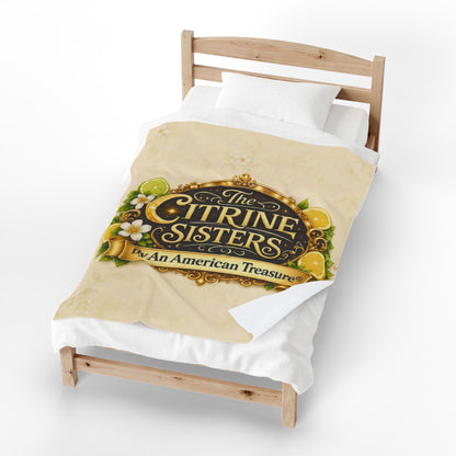 Citrine Sisters Velveteen Plush Blanket — Limited Edition Design One Series One