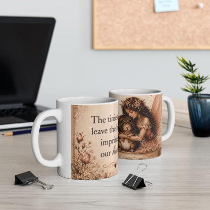 RattaCutie Couture Limited Edition Sentimental Girl & Mouse Ceramic Mug — "Kindest souls leave the biggest paw prints on our hearts"