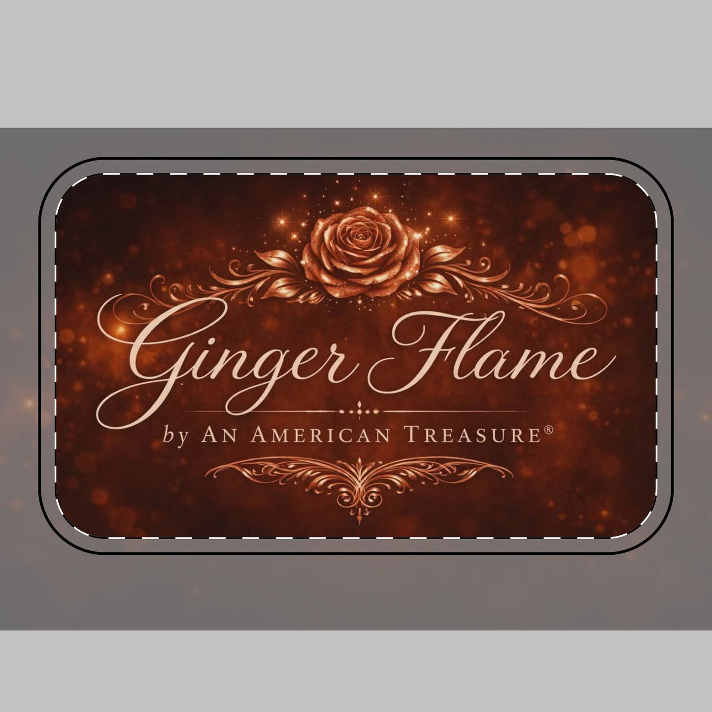 Ginger Flame Woven Straw Tote Bag — "Ginger Flame" Decorative Beach & Market Tote