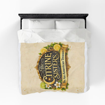Citrine Sisters Velveteen Plush Blanket — Limited Edition Design One Series One