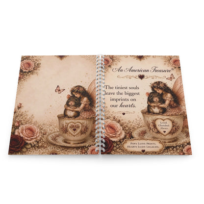 RattaCutie Couture Limited Edition Vintage Floral Rat Spiral Notebook – 'An American Treasure' Journal