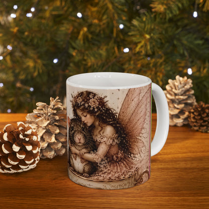 RattaCutie Couture Limited Edition Sentimental Girl & Mouse Ceramic Mug — "Kindest souls leave the biggest paw prints on our hearts"