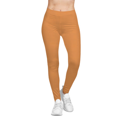 Citrine Sisters Orange Solid Women's Leggings — Comfortable Everyday Activewear Limited Edition Series One Design One