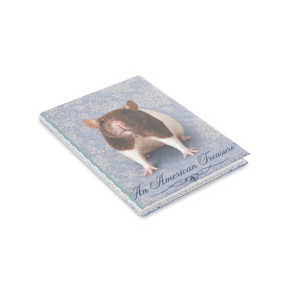 RattaCutie Couture Limited Edition  Photo Hardcover Notebook — "An American Treasure" Puffy-Cover Journal