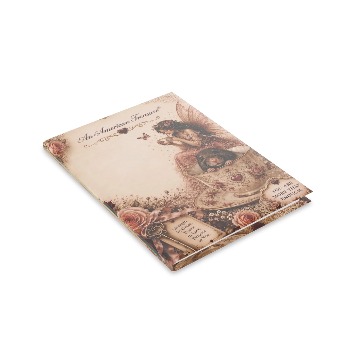 RattaCutie Couture Limited Edition Fairy Tea Journal — You Are More Than Enough Hardcover Notebook