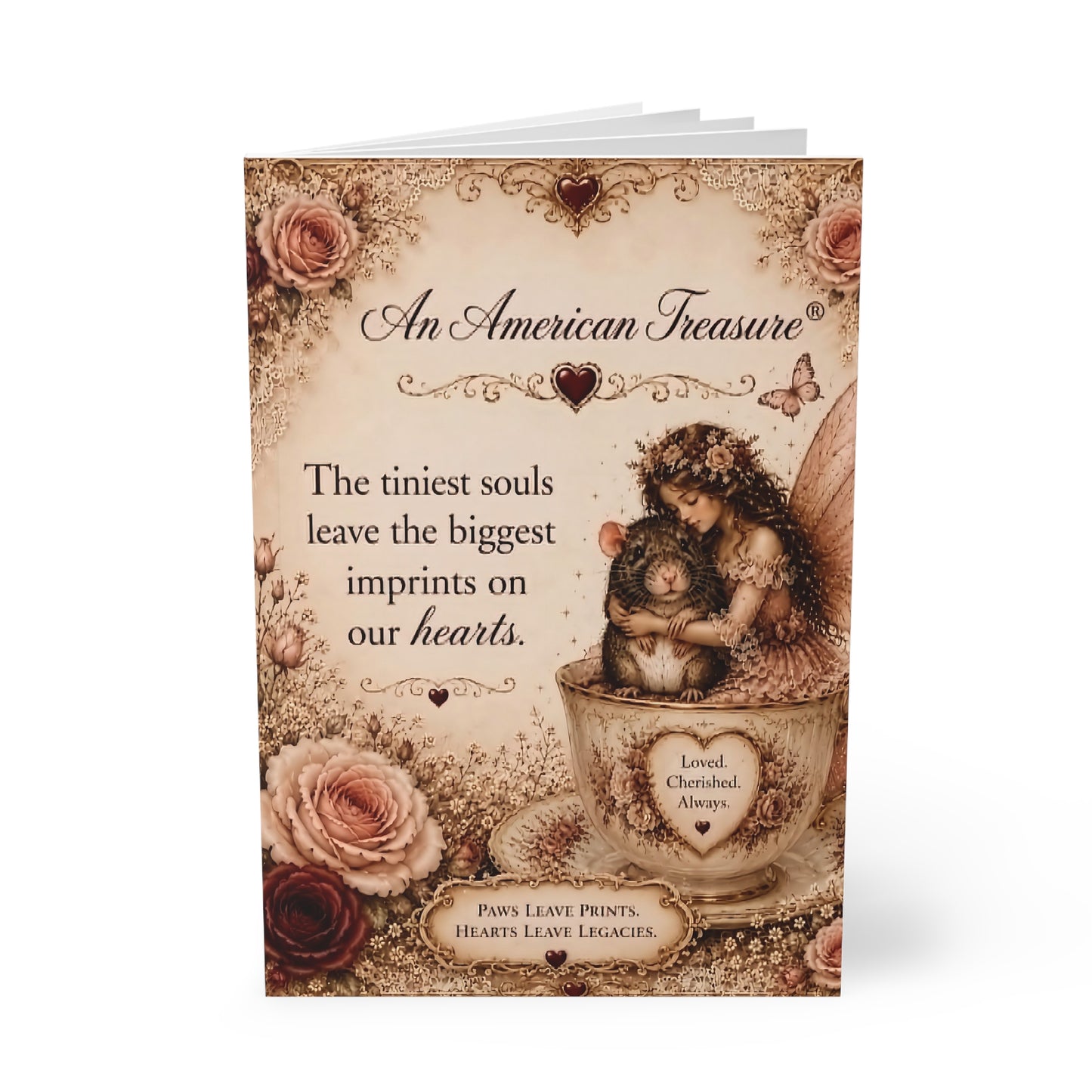 RattaCutie Couture Limited Edition Pet Notebook – “The tiniest souls leave the biggest imprints on our hearts” A5 Softcover