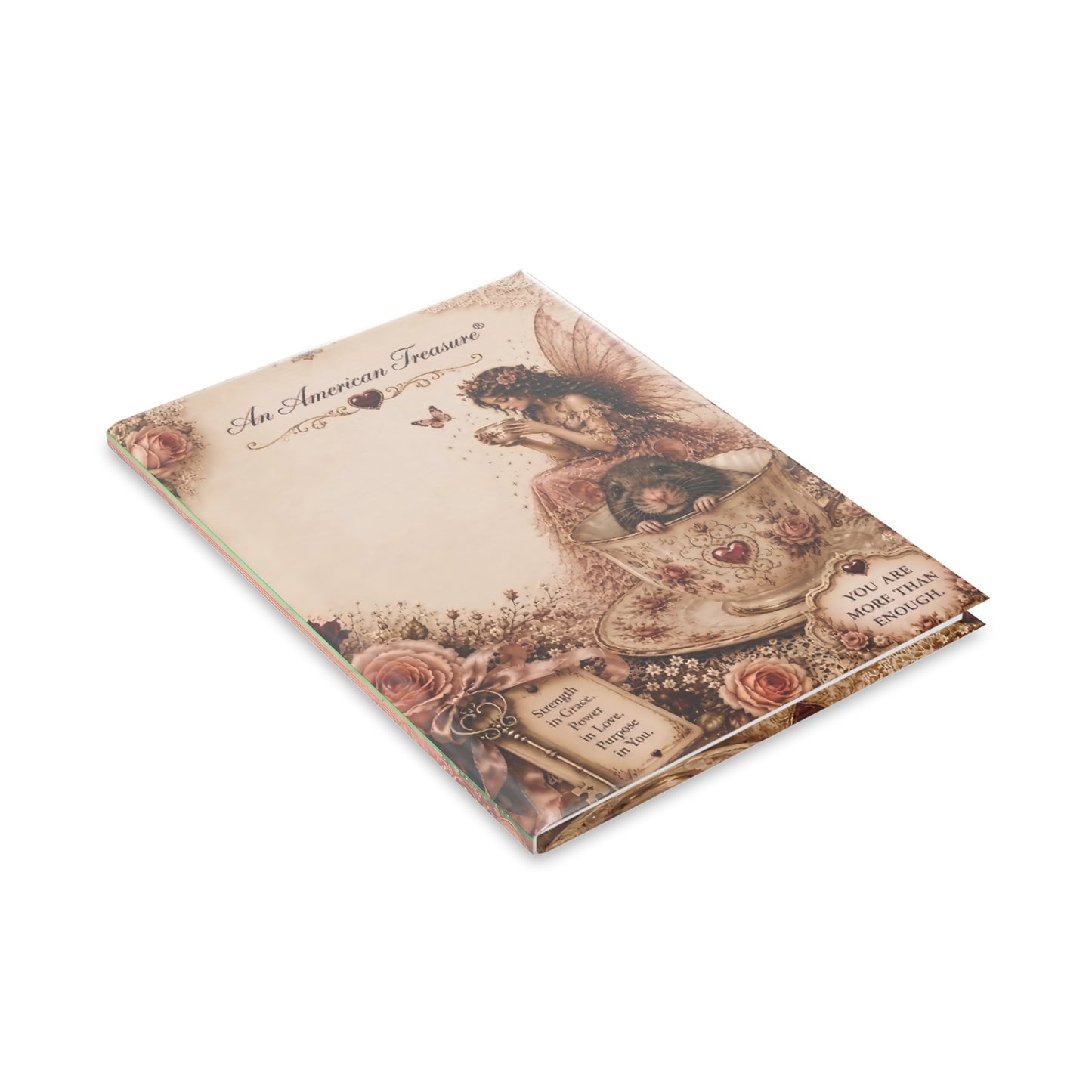 RattaCutie Couture Limited Edition Fairy Tea Journal — You Are More Than Enough Hardcover Notebook
