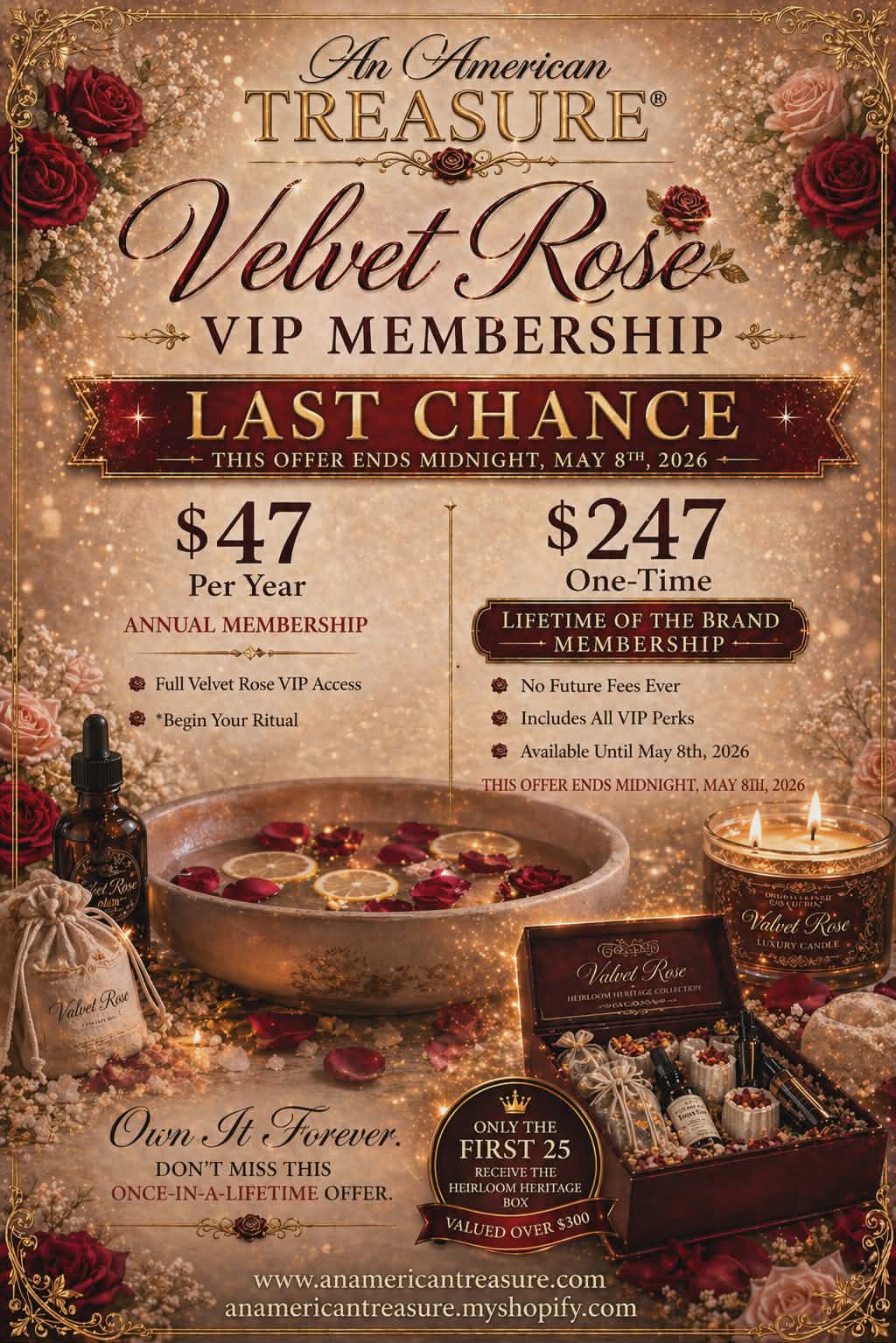 Velvet Rose VIP Annual Membership